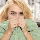 Camilla - Chenille Throw in Meadow Green - Image 3