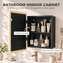 Mirror Medicine Cabinet Wood Wall-Mounted Adjustable Natural image 4