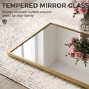 Full Length Wall Mirror 40x110cm Adjustable Gold image 6