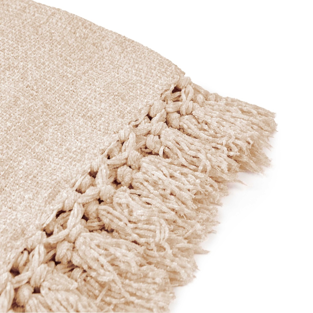 Camilla - Chenille Throw in Natural - Image 3