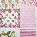 Devon - Quilted Patchwork Bedspread Set in Pink - Image 4