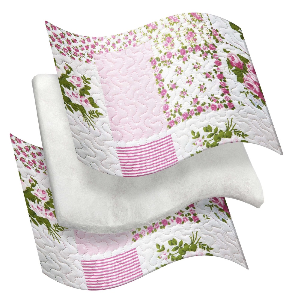 Devon - Quilted Patchwork Bedspread Set in Pink - Image 6