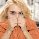 Camilla - Chenille Throw in Burnt Orange - Image 4