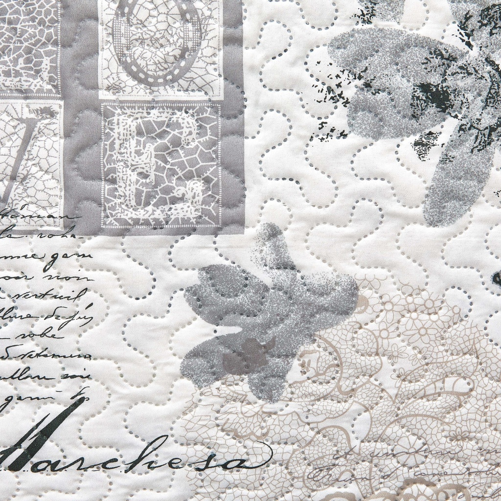 Hemmingway - Quilted Patchwork Bedspread Set - Image 4