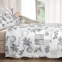 Hemmingway - Quilted Patchwork Bedspread Set - Image 6