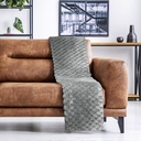 Leah Deluxe Throw in Silver - Image 2