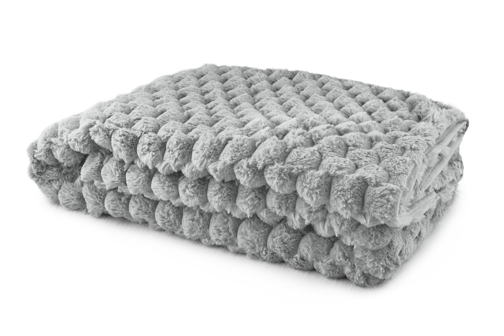 Leah Deluxe Throw in Silver - Image 4