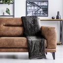 Nordic Collection - Super Cosey Fleece Blanket in Black - Image 4