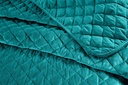 Banbury Collection - Quilted Soft Touch Velvet Bedspread Set in Emerald Green - Image 5
