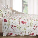 Poppies- Quilted Patchwork Bedspread Set - Image 7