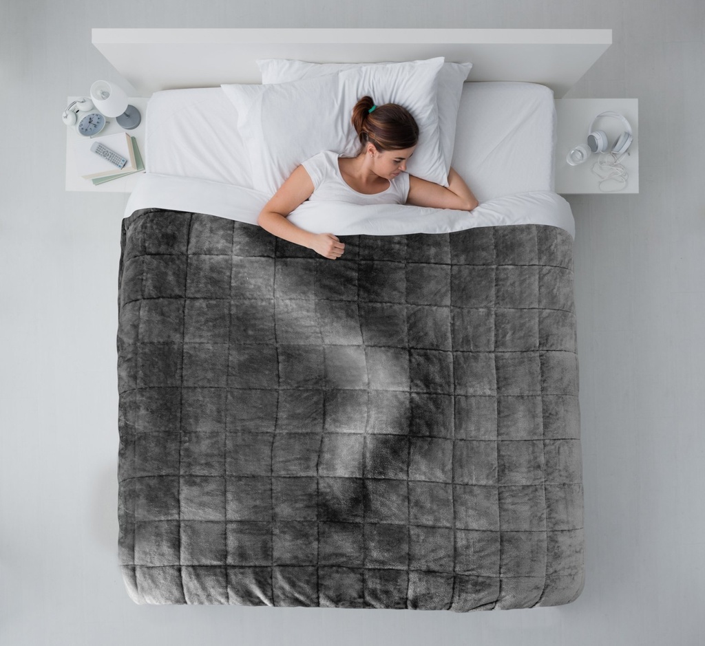 Weighted Sherpa Blanket in Grey - Image 4