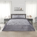 Cavendish Collection - Embellished Jacquard Quilted Bedspread Set in Silver - Image 3