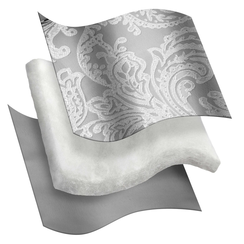 Cavendish Collection - Embellished Jacquard Quilted Bedspread Set in Silver - Image 5