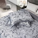 Cavendish Collection - Embellished Jacquard Quilted Bedspread Set in Silver - Image 6