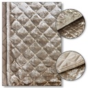 Elysium Collection - Quilted Sequin Velvet Bedspread Set in Mink - Image 6