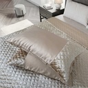 Elysium Collection - Quilted Sequin Velvet Bedspread Set in Mink - Image 7