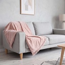 Camilla - Chenille Throw in Blush - Image 5