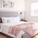 Camilla - Chenille Throw in Blush - Image 6