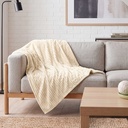 Dahlia - Fleece Throw in Cream - Image 6