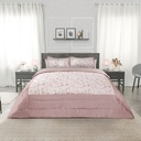 Cavendish Collection - Embellished Jacquard Quilted Bedspread Set in Blush Pink - Image 3