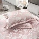 Meadows Collection - Embellished Jacquard Quilted Bedspread Set in Blush Pink - Image 2