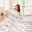 Meadows Collection - Embellished Jacquard Quilted Bedspread Set in Blush Pink - Image 3