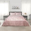 Meadows Collection - Embellished Jacquard Quilted Bedspread Set in Blush Pink - Image 4