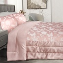 Meadows Collection - Embellished Jacquard Quilted Bedspread Set in Blush Pink - Image 7