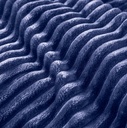 Dahlia - Fleece Throw in Navy - Image 4
