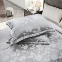 Meadows Collection - Embellished Jacquard Quilted Bedspread Set in Silver - Image 2