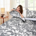 Meadows Collection - Embellished Jacquard Quilted Bedspread Set in Silver - Image 3