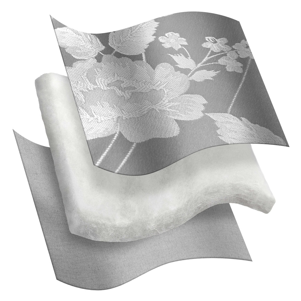 Meadows Collection - Embellished Jacquard Quilted Bedspread Set in Silver - Image 6