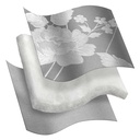 Meadows Collection - Embellished Jacquard Quilted Bedspread Set in Silver - Image 6