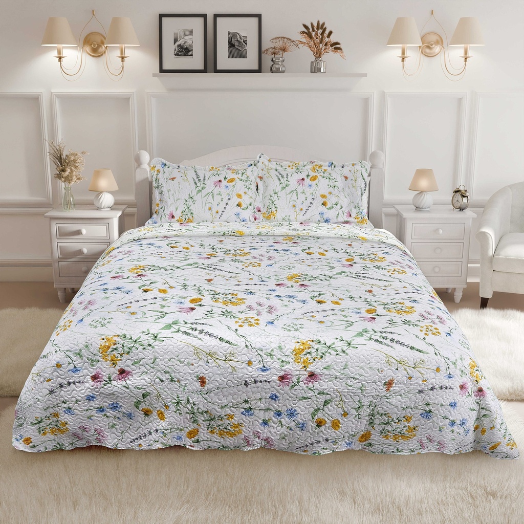 Bramble Collection - Quilted Patchwork Bedspread Set - Image 2