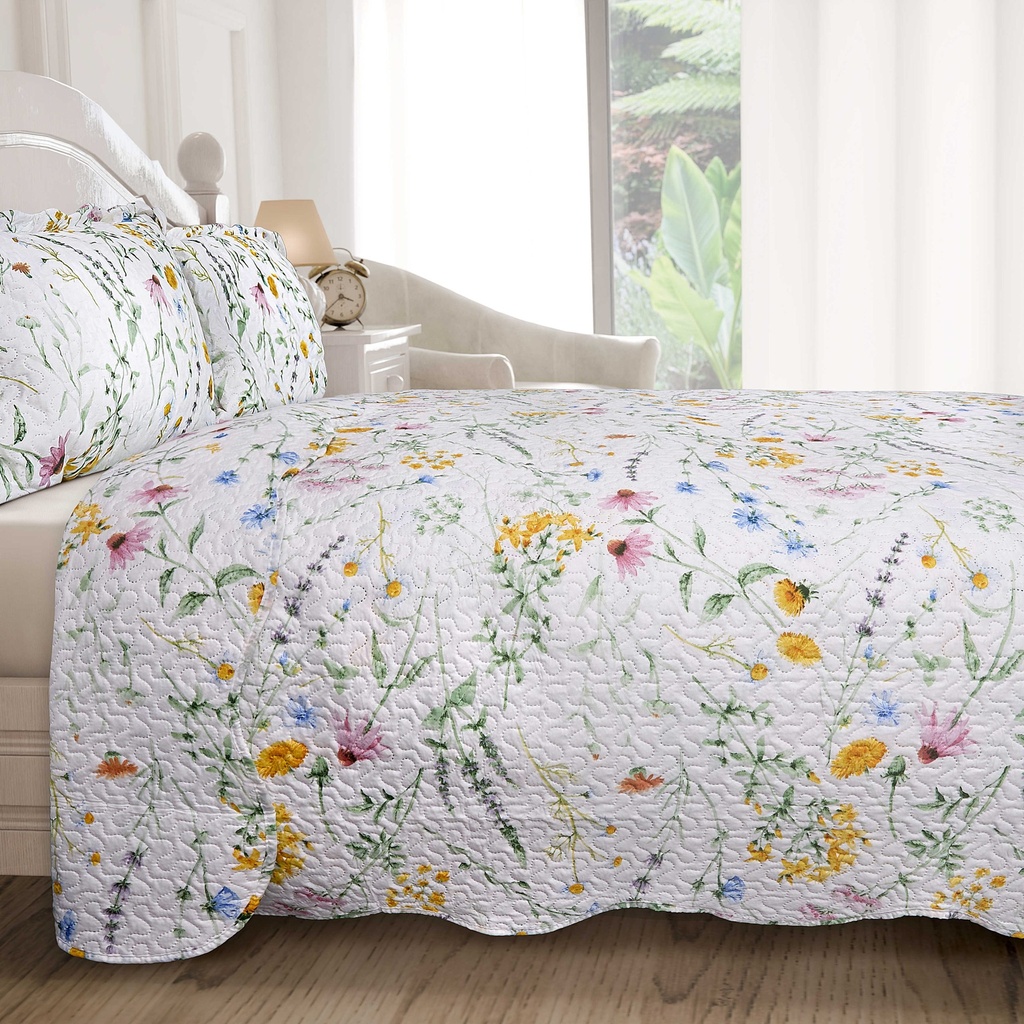 Bramble Collection - Quilted Patchwork Bedspread Set - Image 7