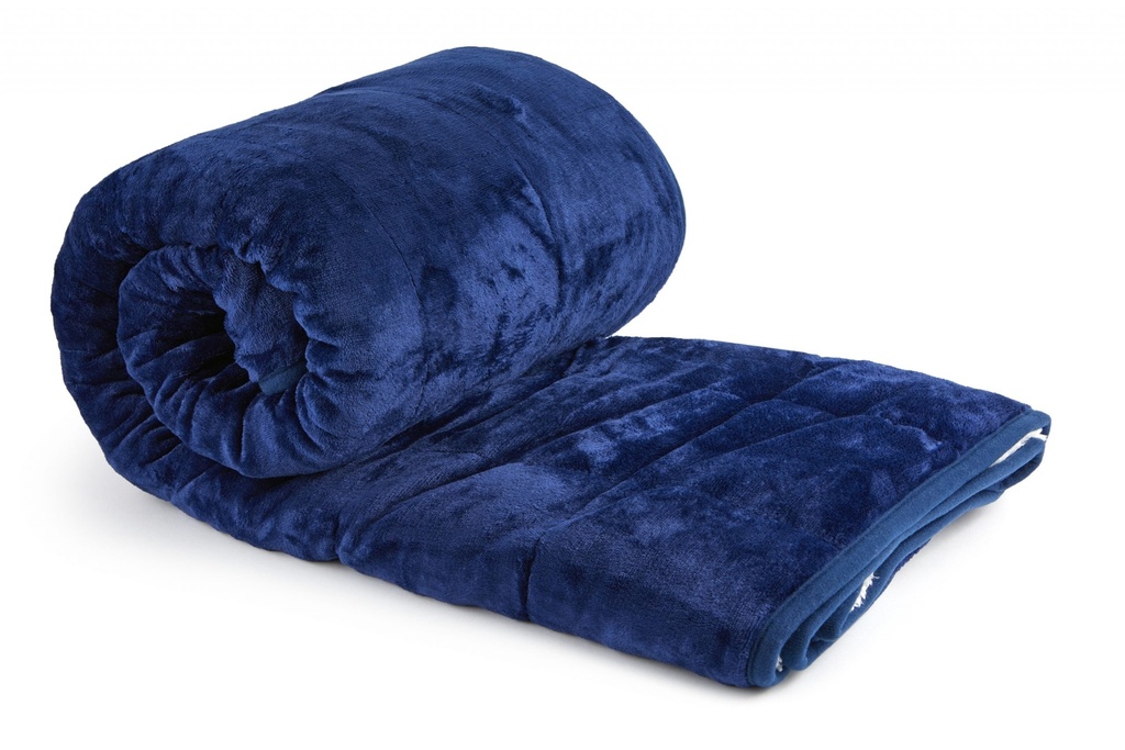 Weighted Sherpa Blanket in Navy - Image 8