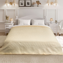 Eden - Quilted Bedspread Set in Cream - Image 6