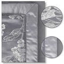 English Garden - Embellished Jacquard Quilted Bedspread Set in Silver - Image 5