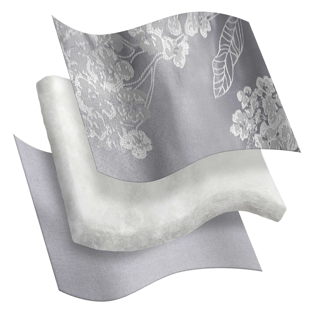 English Garden - Embellished Jacquard Quilted Bedspread Set in Silver - Image 7