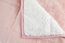 Weighted Sherpa Blanket in Blush Pink - Image 3