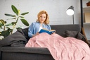 Weighted Sherpa Blanket in Blush Pink - Image 6