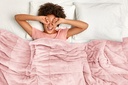 Weighted Sherpa Blanket in Blush Pink - Image 7