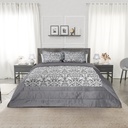 Harrow - Embellished Jacquard Quilted Bedspread Set in Silver - Image 5