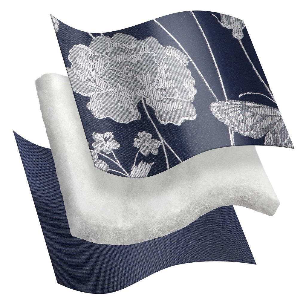 Meadows Collection - Embellished Jacquard Quilted Bedspread Set in Navy - Image 6