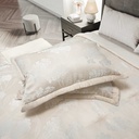 English Garden - Embellished Jacquard Quilted Bedspread Set in Cream - Image 2