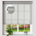 Square Eyelet Roller Blind in Grey - Image 3