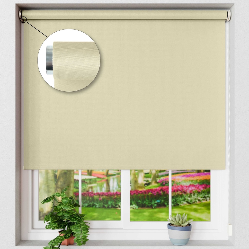 Blackout Roller Blind in Cream - Image 3