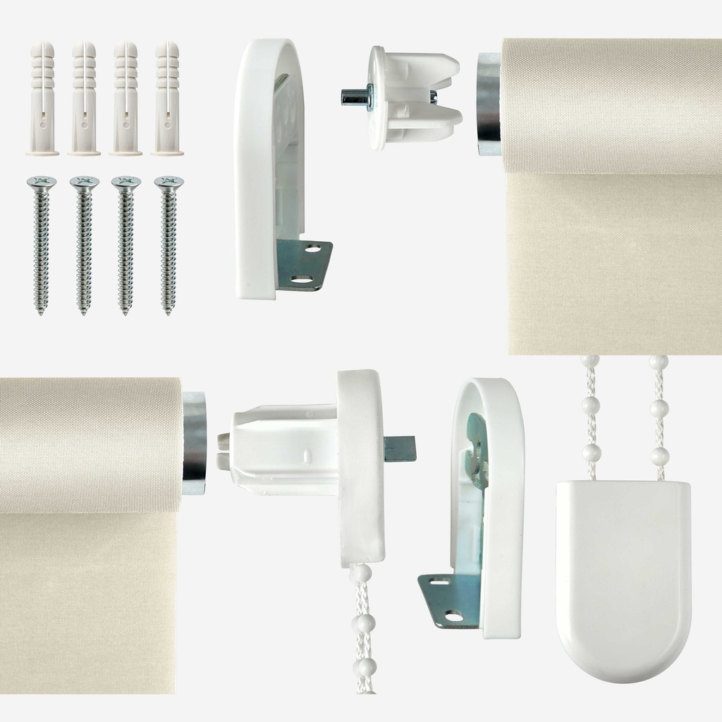 Scalloped Roller Blind in Cream - Image 4