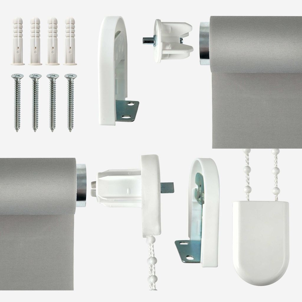 Scalloped Roller Blind in Grey - Image 4