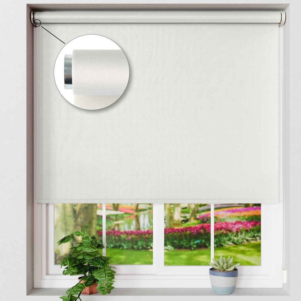 Blackout Roller Blind in White - Image 3